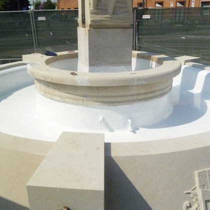 Fontana Riconoscenza – Rovigo – protettivo vasche