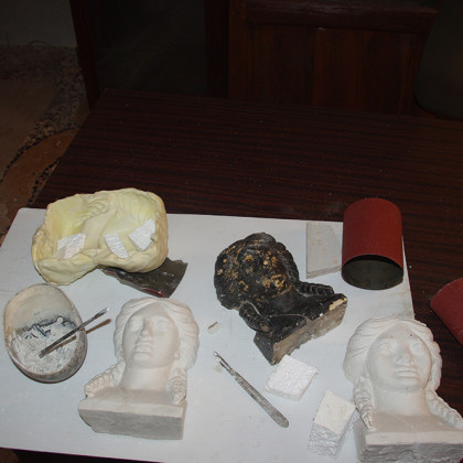 Palazzo Angeli – Rovigo – riproduzione in gesso di sculture in pietra