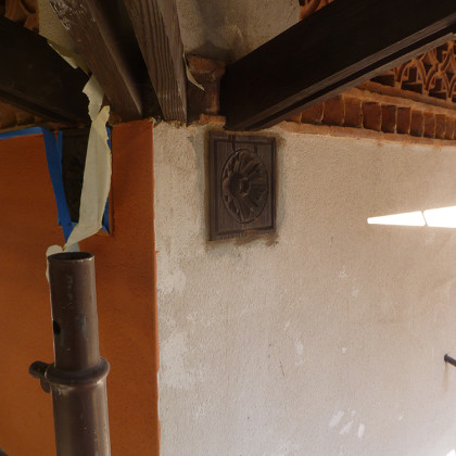 Palazzo Boldrin – Lendinara – restauro formelle in legno liberty dopo