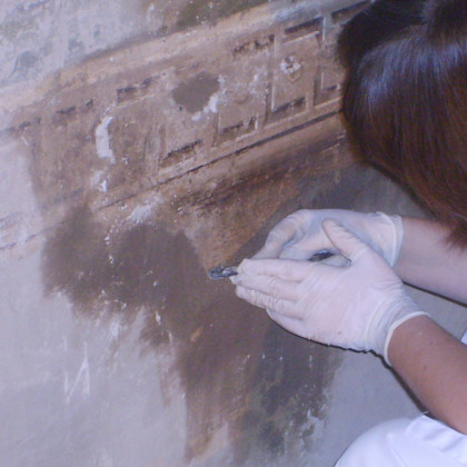 Palazzo angeli Rovigo – restauro affreschi salone
