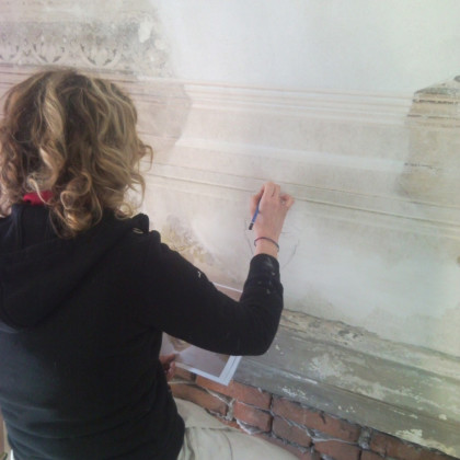 palazzo angeli rovigo – restauro affreschi salone