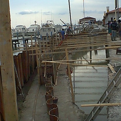 porto di Barricata – palancole di sottofondazione
