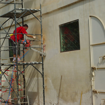 villa avezzù fratta polesine consolidamento muratura con barre post tese carotaggio fino a 15 mt
